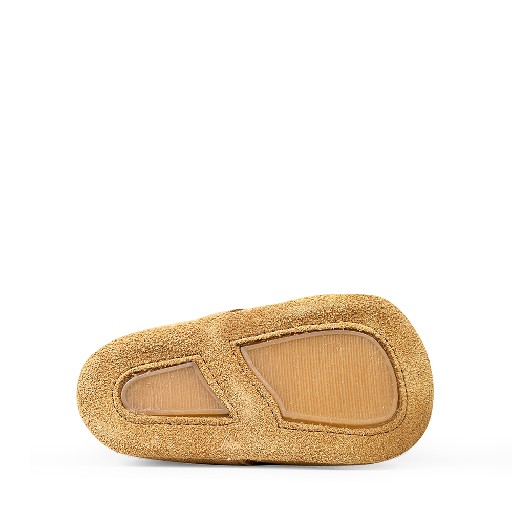 Tricati slippers Prewalker in combi of brown and blue
