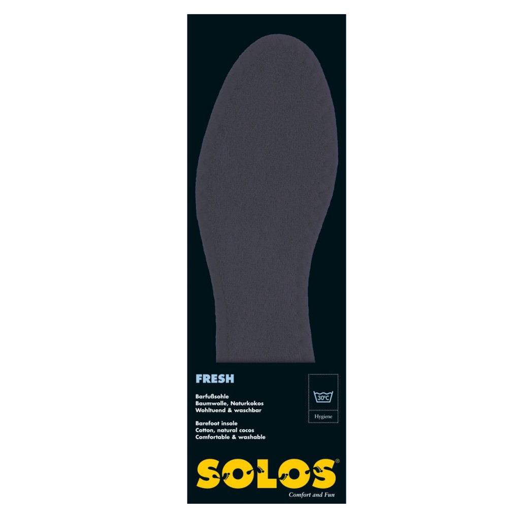Solos - Black cotton insole