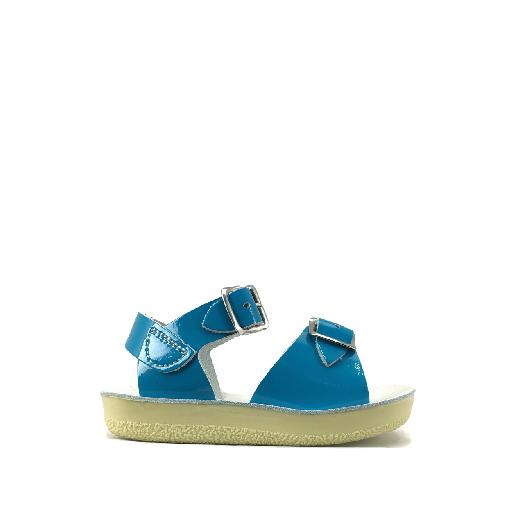 Kinderschoen online Salt water sandal sandalen Surfer Premium sandaal in hoogglans turquoise