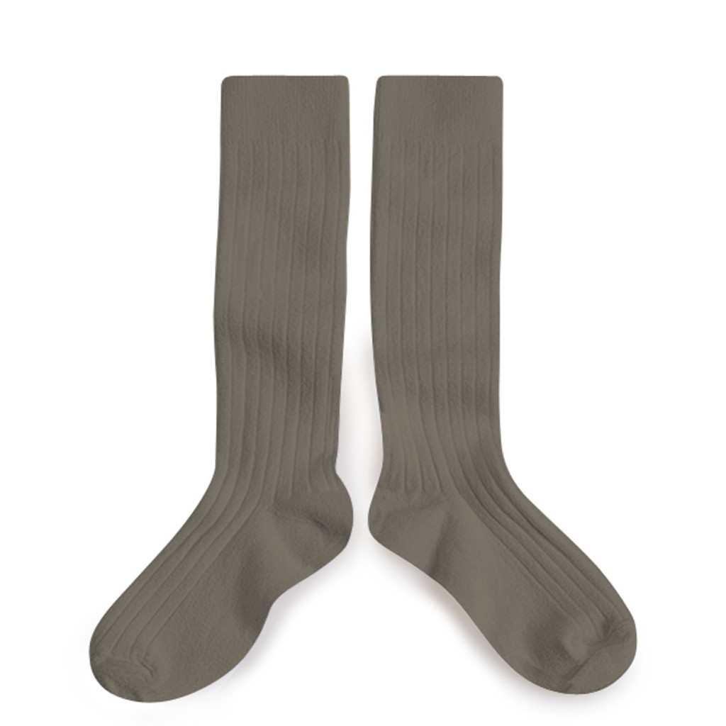 Collegien - Knee socks brunde terre
