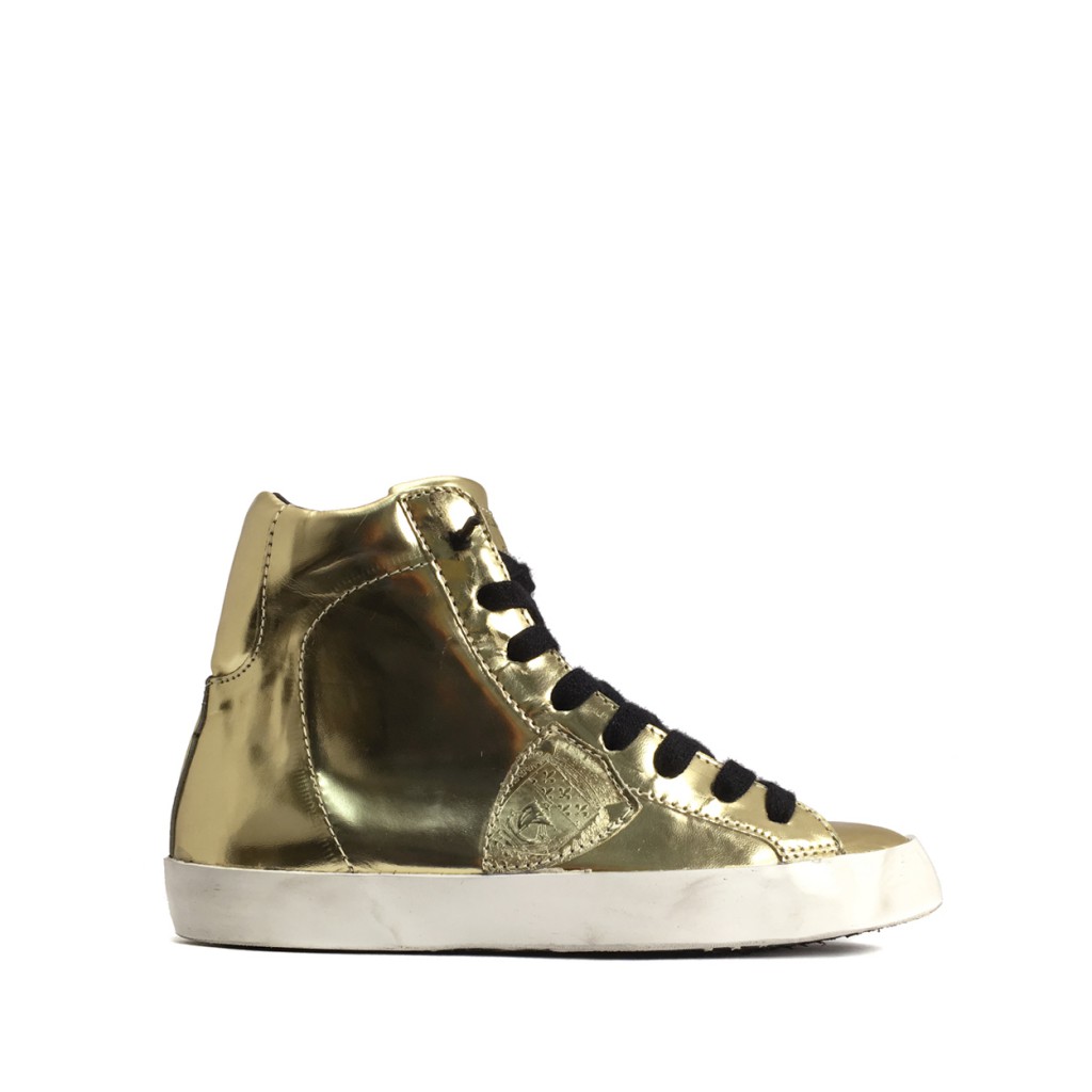 Philippe Model - High golden sneaker