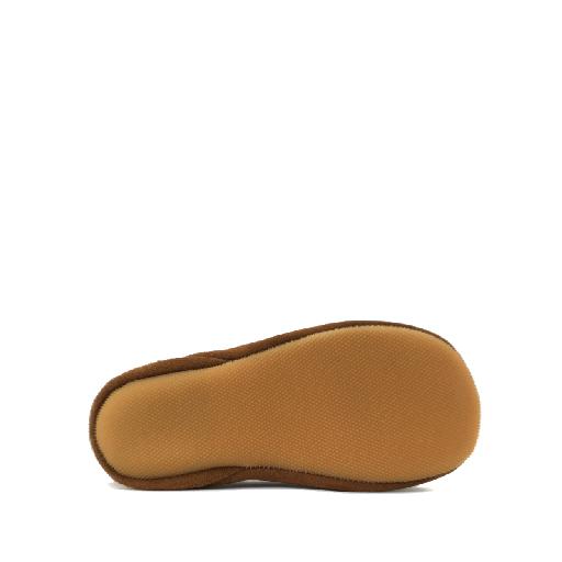 Gallucci slippers Suede slipper with pink accent