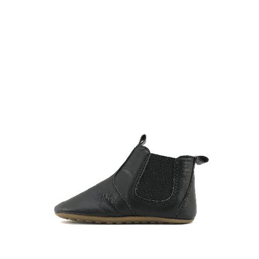 Pompom slippers Black ankle boot - slipper