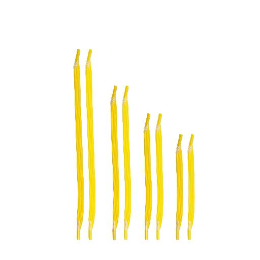 Melula veters No-Tie schoenveters geel