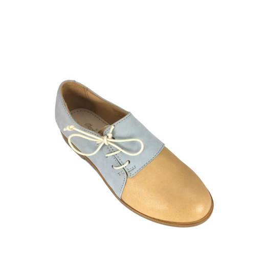 Ocra by Pops lace-up shoes Derby in taupe and soft blue
