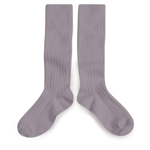 Collegien knee socks Knee socks purple - Glycine du Japon