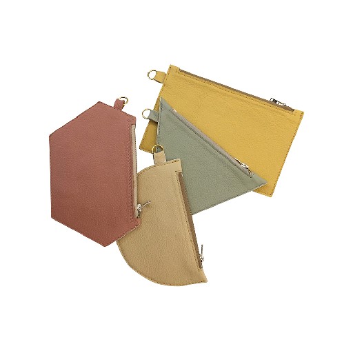 Beys wallet Geometric wallet ochre yellow rectangle
