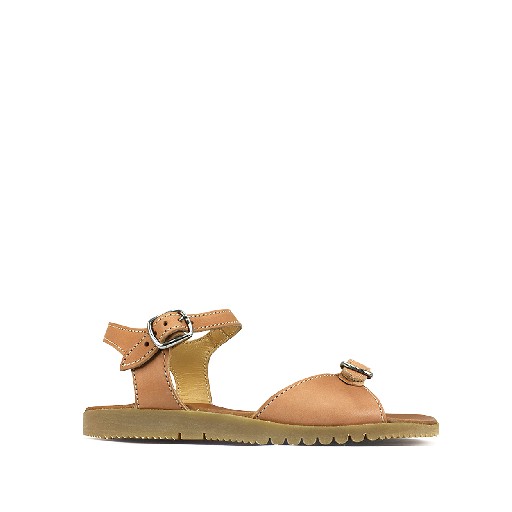 Kids shoe online Gallucci sandals Brown sandal with adjustable buckles