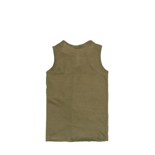 The new society tops Linen tank top green