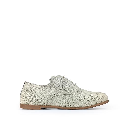 JFF lace-up shoes Derby in white with relief