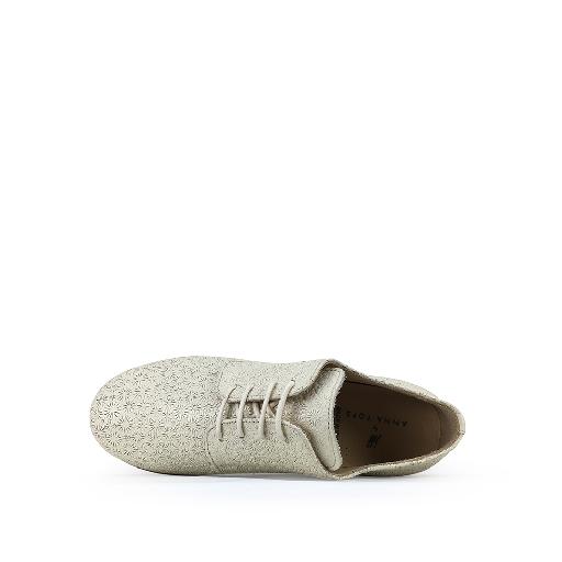 JFF lace-up shoes Derby in white with relief