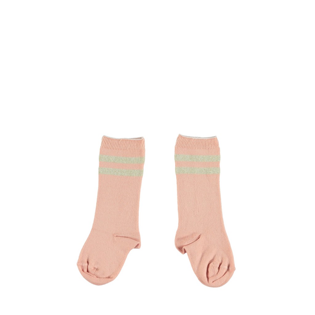 Piupiuchick - Salmon pink striped socks