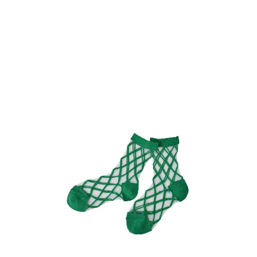 Kids shoe online East end Highlanders short socks Transparent socks green
