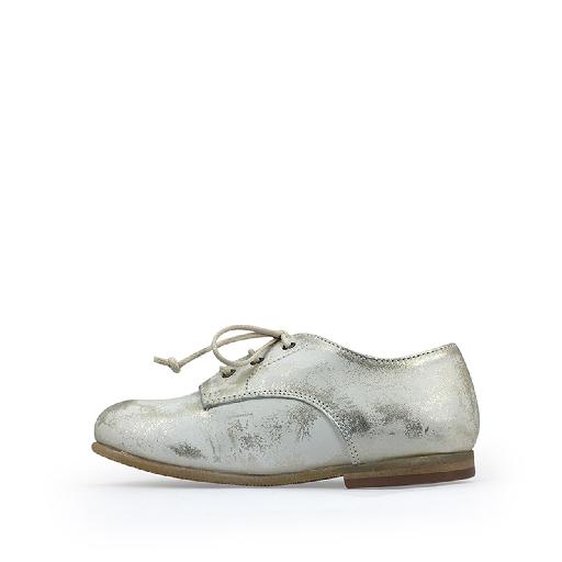 Pèpè lace-up shoes Derby in platinum on white