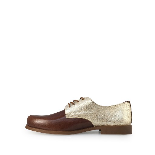 Eli lace-up shoes Derby in brown and gold