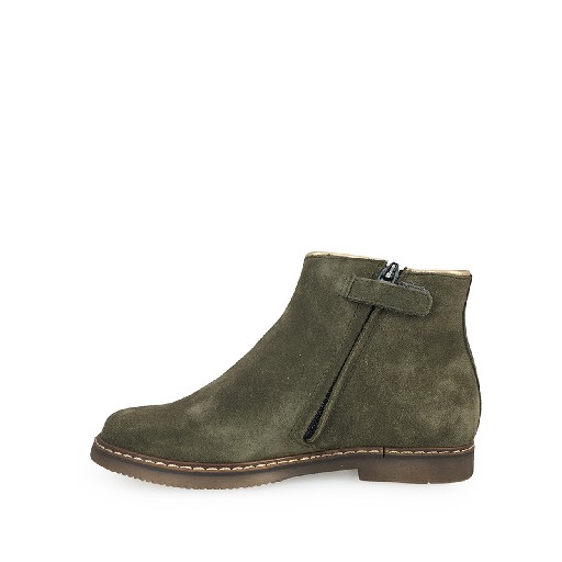 Pom d'api short boots Short green boot with studs