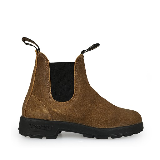 Kids shoe online Blundstone short boots Short boot Blundstone waxed suede dark brown