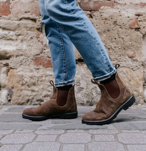 Blundstone short boots Short boot Blundstone waxed original suede dark brown