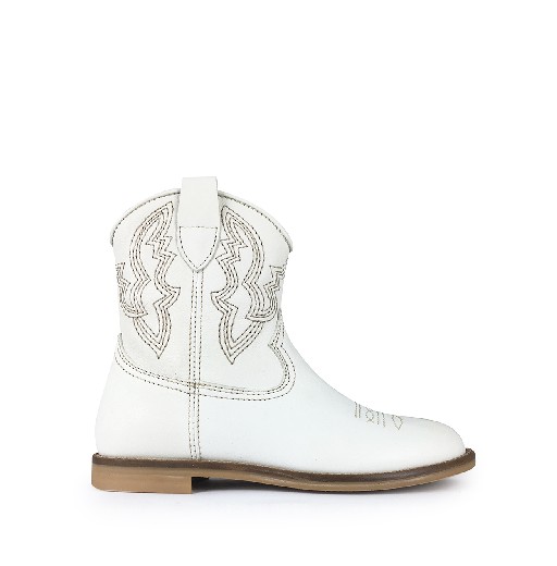 Kids shoe online Ocra short boots Witte westernboot