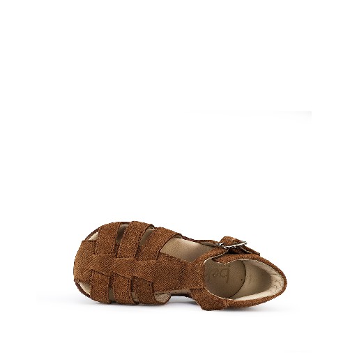 Beberlis first walkers Closed brown toddler's sandal