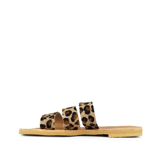Thluto sandalen Stijlvolle leopard lederen slippers Ines