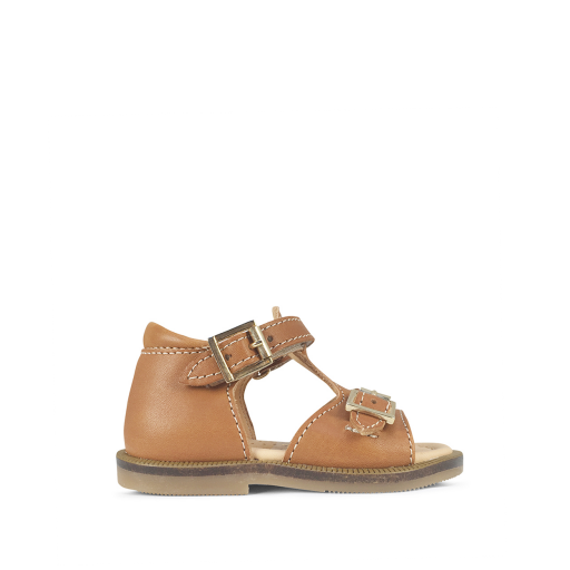 Kids shoe online Ocra sandals Brown sandal with closed heel