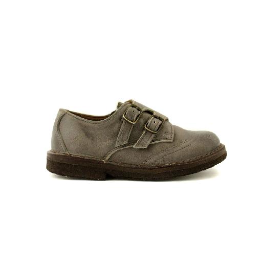 Kinderschoen online Pèpè loafers Stevige grijze lage geklede schoen