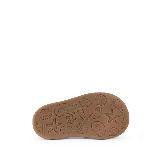 Pom d'api sandalen Sandaal met gesloten hiel bruin en metallic