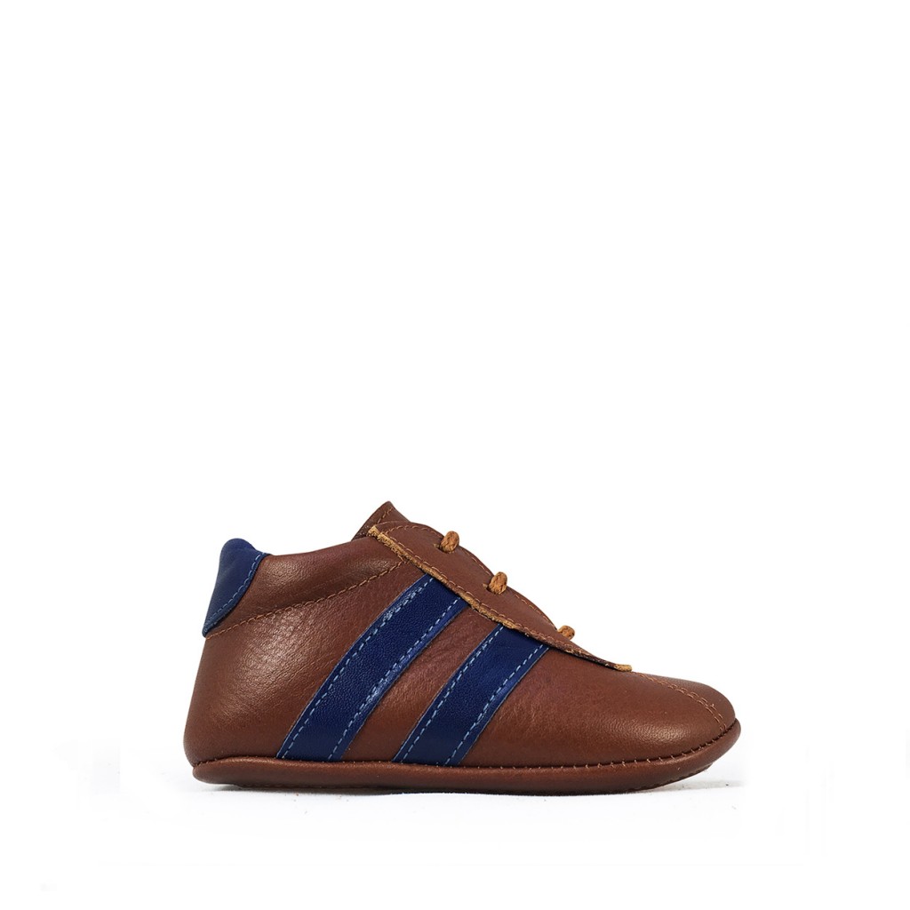 Beberlis - Pre-step shoe brown and blue