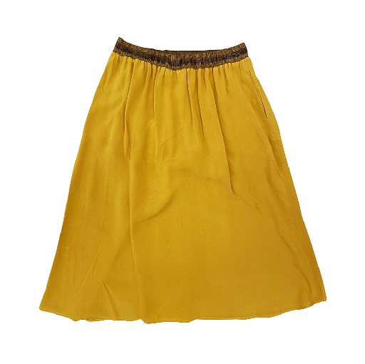 Hartford skirts Ocher coloured skirt in supple fabric