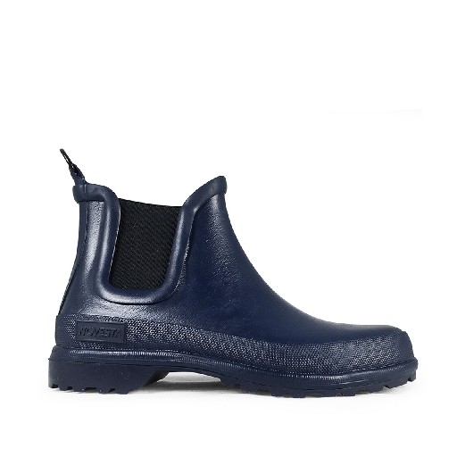 Kinderschoen online Novesta rubberen laarzen Blauwe chelsea laars