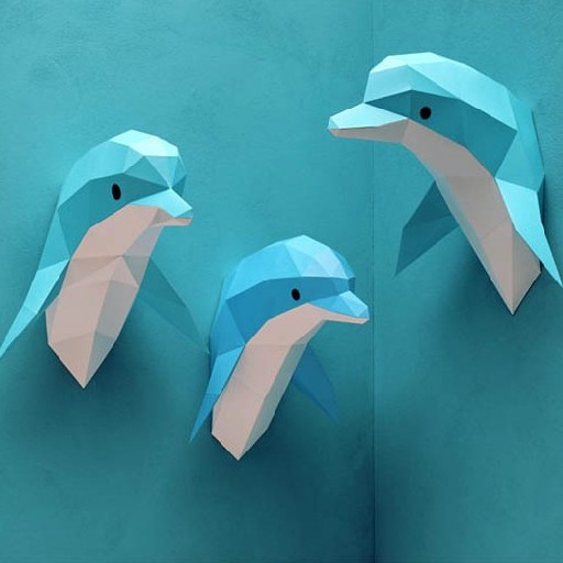 Kids shoe online Assembli art & craft Paper Dolphin