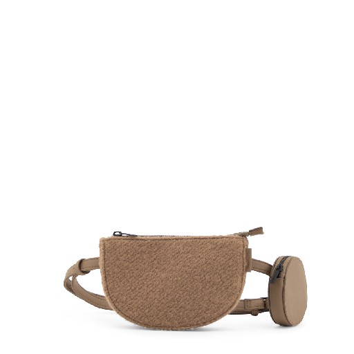Kinderschoen online Monk & Anna handtassen Toho belt bag wool cacao