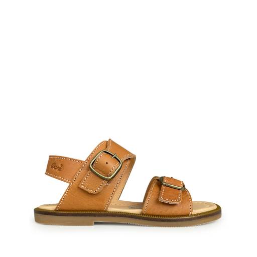 Ocra sandals Brown sandal with buckle closure