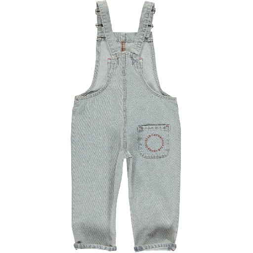 Piupiuchick trousers Dungarees light blue washed