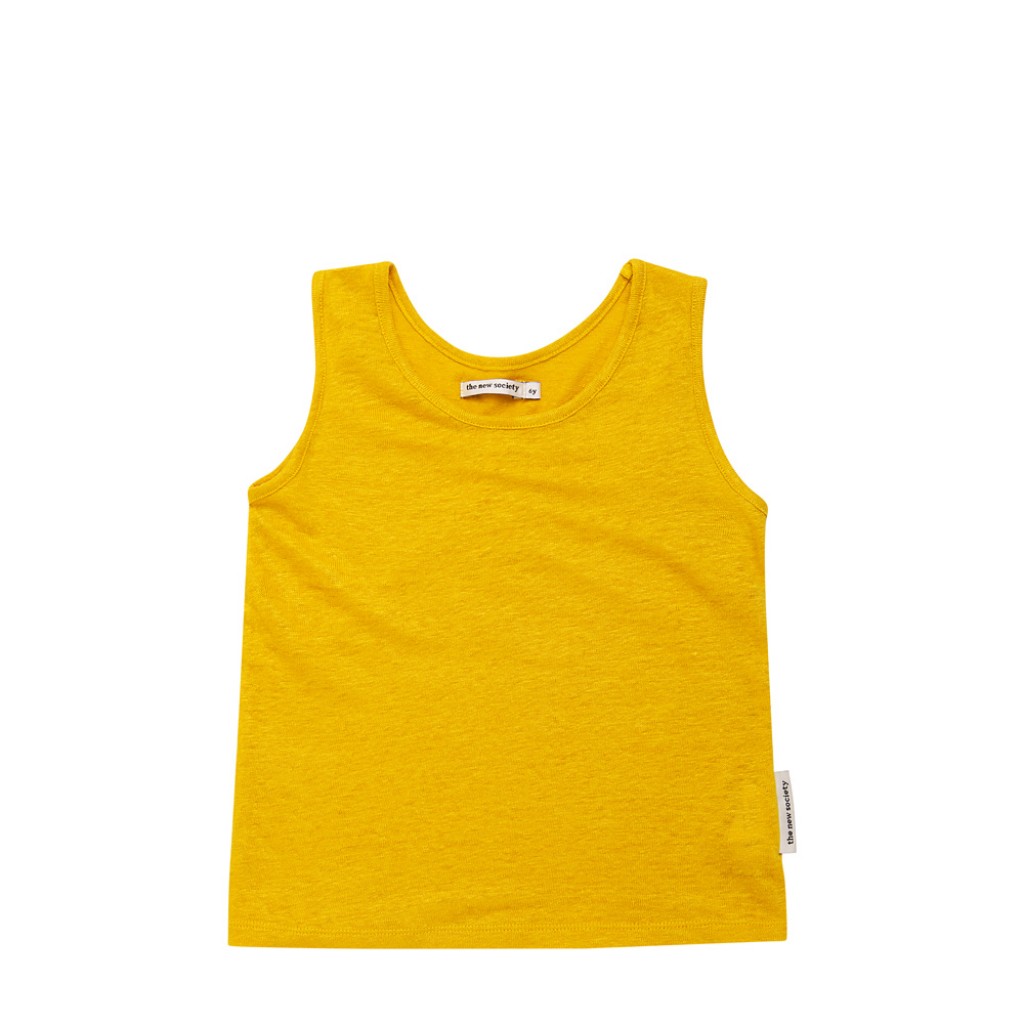 The new society - Yellow linen top