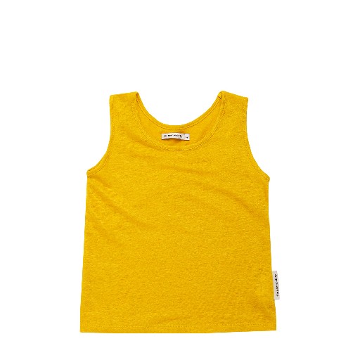 The new society tops Yellow linen top