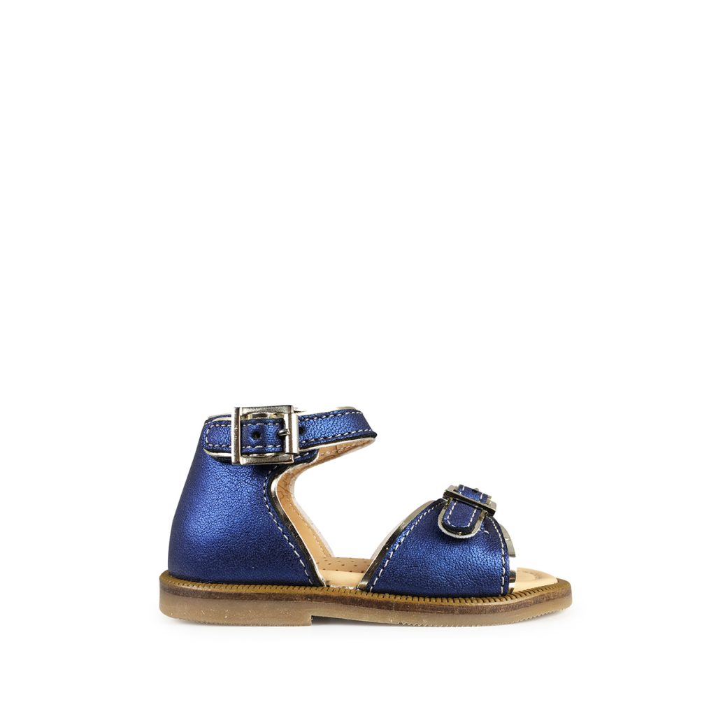 Ocra - Blue sandal with closed heel