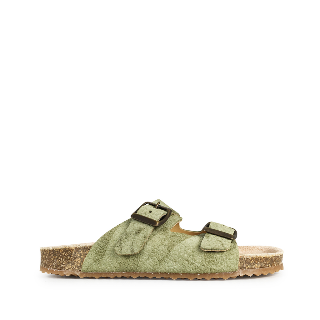 Ocra sandalen instap sandaal in groen
