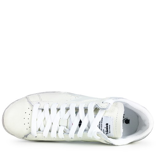 Diadora trainer Low white sneaker with white logo