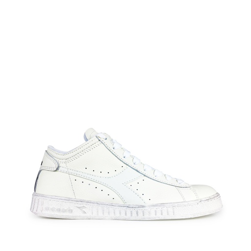 Kids shoe online Diadora trainer Low white sneaker with white logo