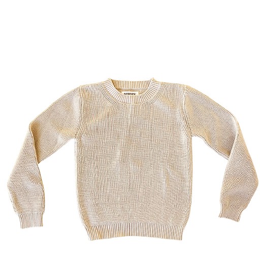 Kinderschoen online Aymara knitwear Ecru katoenen pull