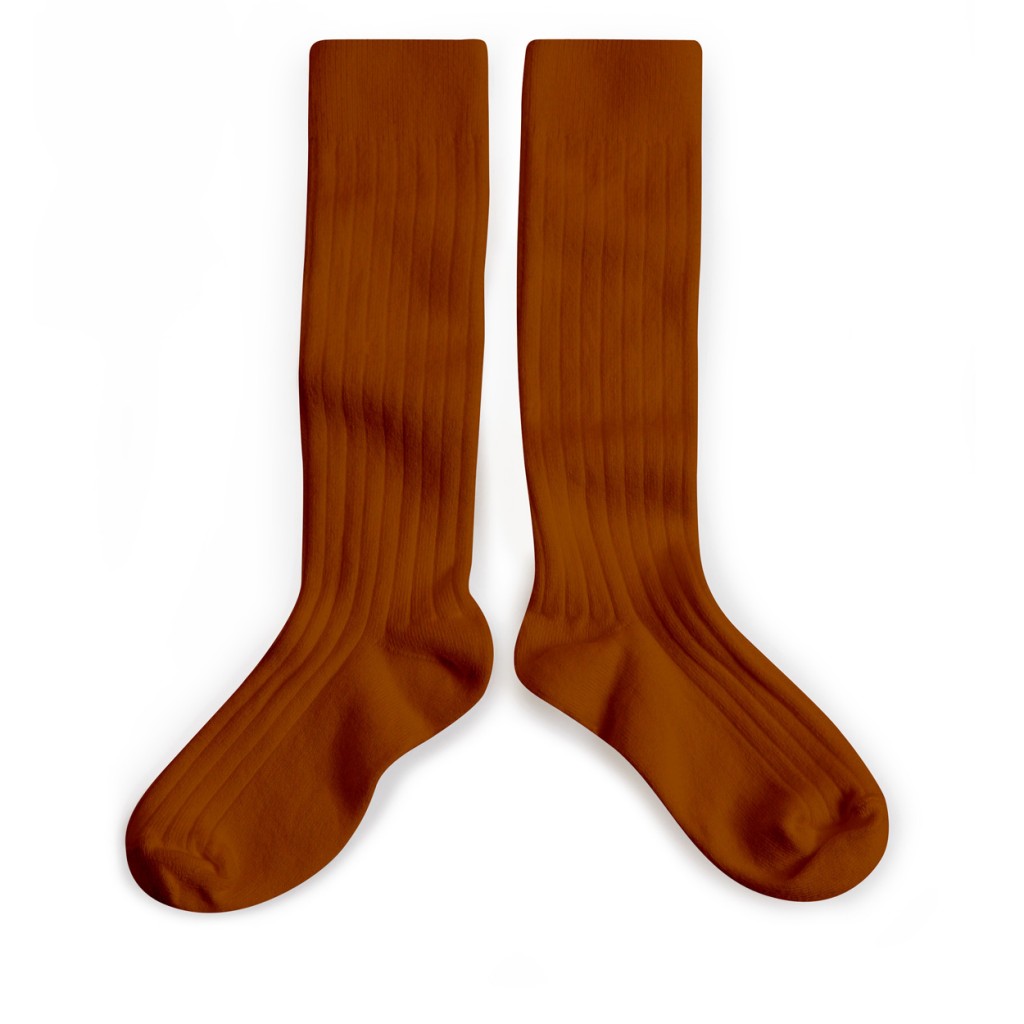 Collegien - Knee socks color pain d'épices