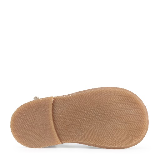 Beberlis sandalen Gouden glitter sandaal met velcro