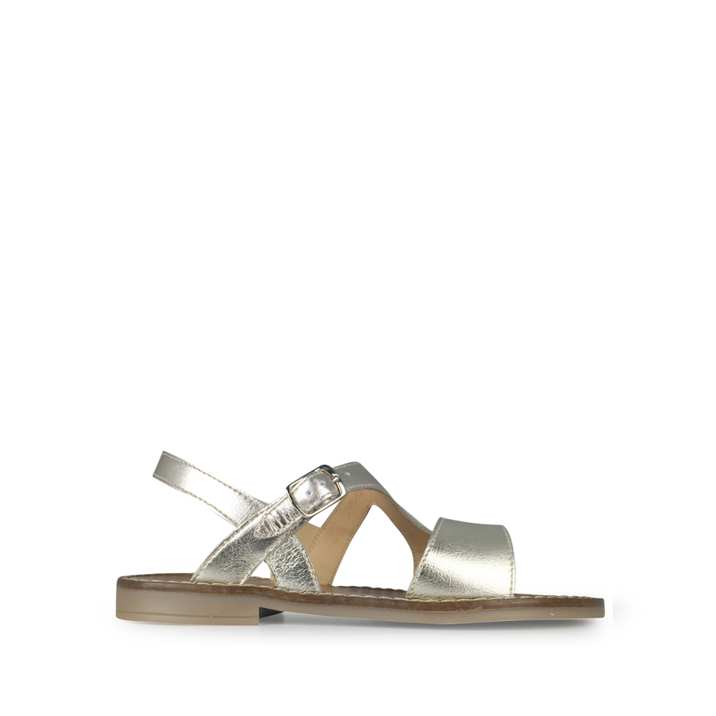 Clotaire - Platine gouden elegante sandaal