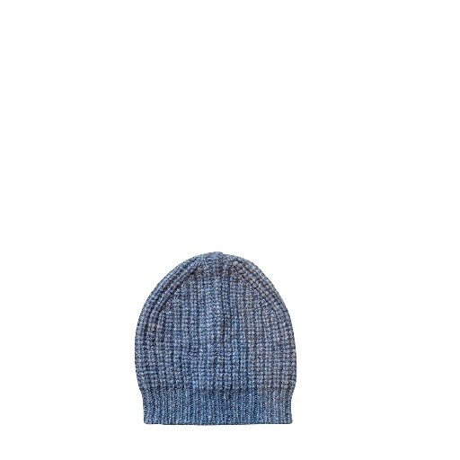 Kids shoe online Aymara hats Blue knitted beanie
