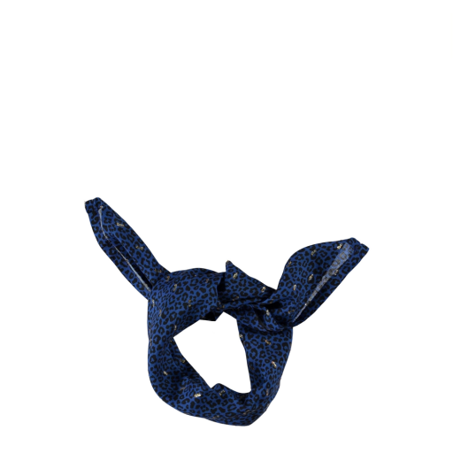 Kinderschoen online Piupiuchick haarbanden Blauw leopard met lurex stipjes Haarband Piupiuchick